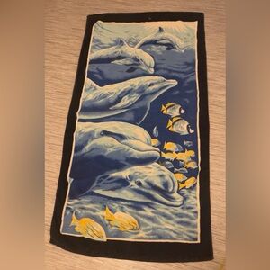 💖🩵 Y2K Dolphin & Beluga Whale Beach Towel 🩵💖